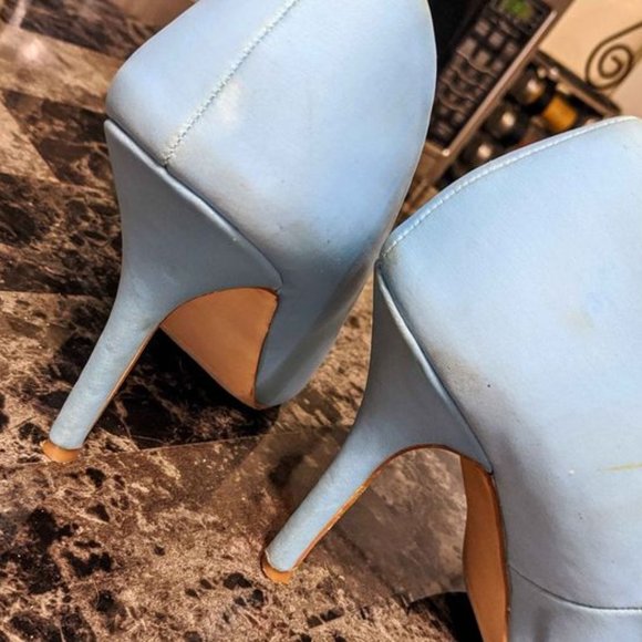 JustFab pastel blue heels - Picture 4 of 4